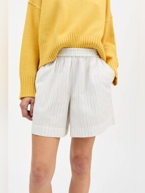 NWT Skall Studio Edgar Cotton Shorts in Yellow/Blue Stripe size EU36/US S